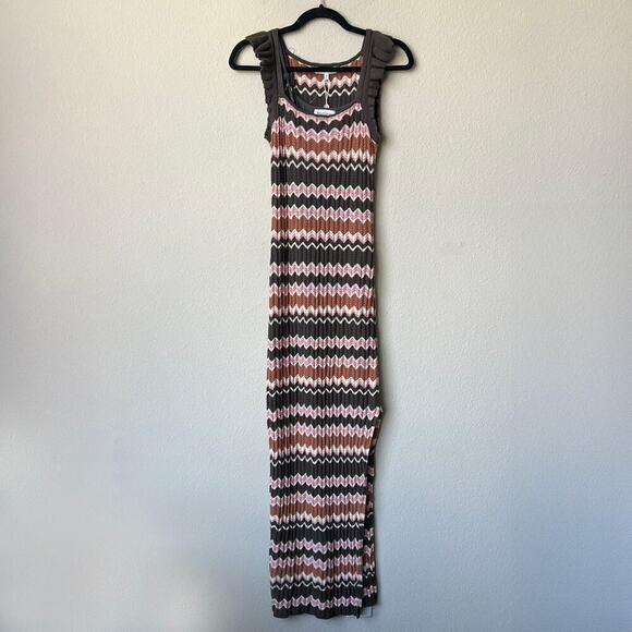 NWT Heartloom Bennet Chevron Knit Maxi Dress Size XS - Picture 2 of 8